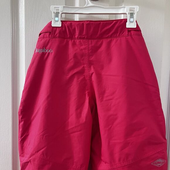 Columbia Omni-Tech Bugaboo Snow Pants Waterproof Insulated Pink Girls Size 10-12 - Picture 11 of 16